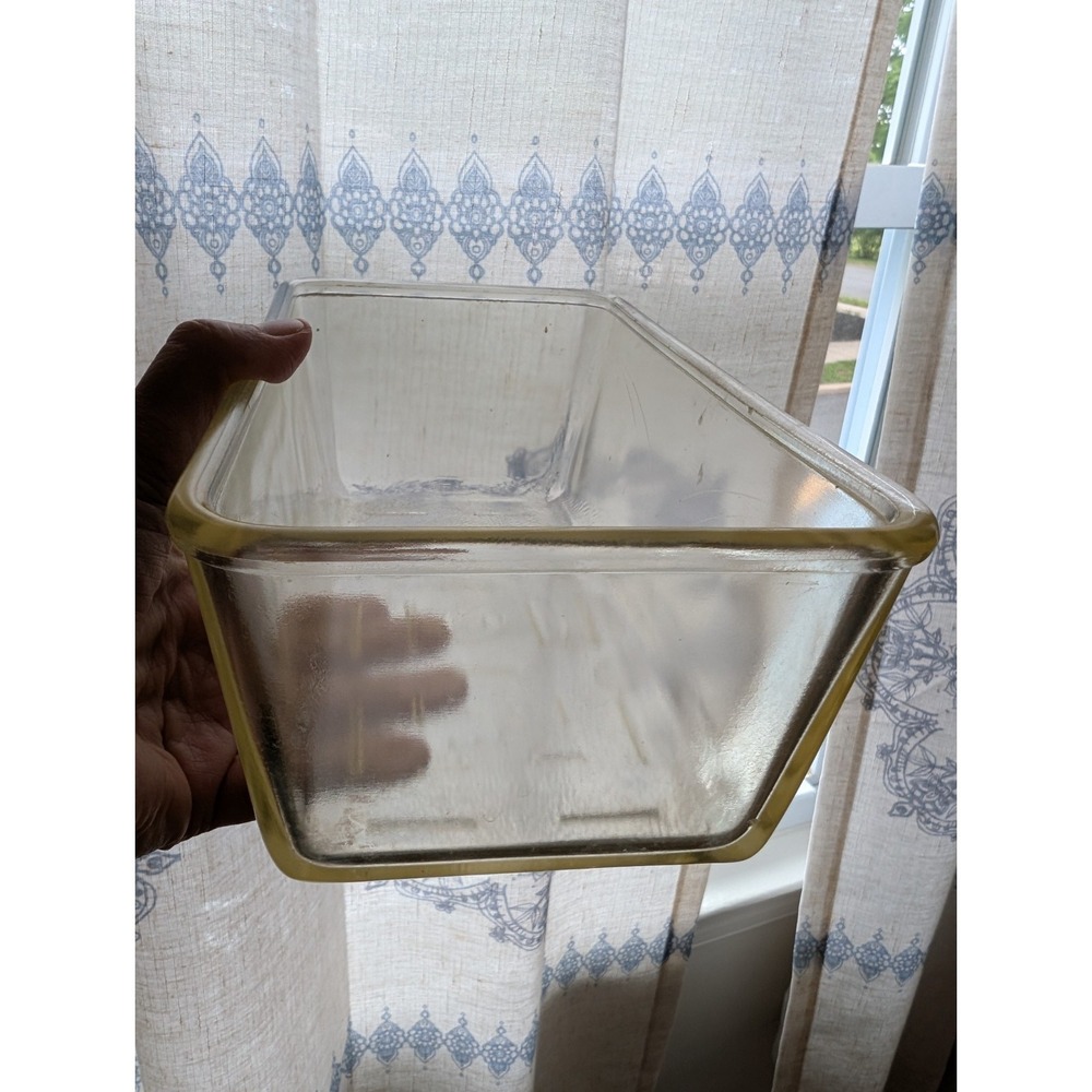 Westinghouse Vintage Yellow Amber Glass‎ Dish 9"